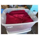 Six Large 108" Round Maroon Banquet Table Cloths