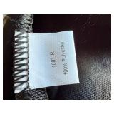 Six Large 108" Round Black Banquet Table Cloths