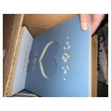 Box of Heart Shaped Cutout Mats - Assorted Pink/Blue/Beige 8x10