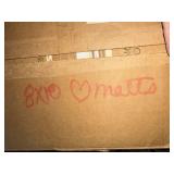 Box of Heart Shaped Cutout Mats - Assorted Pink/Blue/Beige 8x10