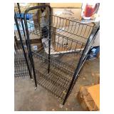 Black Wire Shelving Racks on Casters - Set of 3