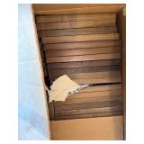 8x8 Picture Frames - Dark Wood Finish (Lot of 37)