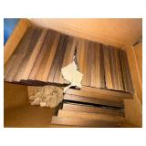8x8 Picture Frames - Dark Wood Finish (Lot of 37)