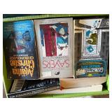 Books (Lot of 3) - Assorted Paperback Titles in Green Storage Box