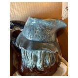 West Germany Porcelain Figurine - Bearded Man with Wide Hat & Crow