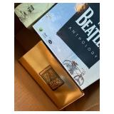 Beatles Anthology & Presumed Innocent VHS & 1991 World Series Memorabilia Box & Decca 7in Vinyl Assortment