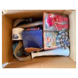 Ty Beanie Baby Red Plush in Package, Vintage Blue Box, Coiled Rope, Lamp Base