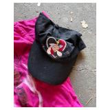 Pink Graphic Tee & Black Cap with Patch