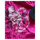 Pink Graphic Tee & Black Cap with Patch