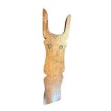 Antique Wooden Box & Antique Boot Pull - 2-Piece Set