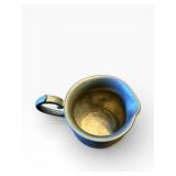 Pewter Salt & Pepper Shaker Set with Creamers on Beaded Tray - Vintage