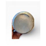 Pewter Salt & Pepper Shaker Set with Creamers on Beaded Tray - Vintage