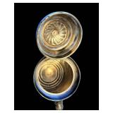 Tankard - Antique Silver-Plate Coffee Pot with Lid & Ornate Handles