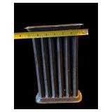 Antique Silver-Plate Lidded Urn with Bird Finial & Candle Mold (Lot of 2)