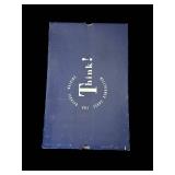 Think! Patchwork Tall Boot - Blue Leather With Multicolor Panels, Side Zip