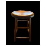 Wooden Stool Round Seat - 20 in Tall