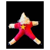Red Star Santa Plush Toy with Beard - 1 Piece