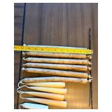 Taper Candles - 12 Pieces, Brown & Ivory, 8-9 in Long