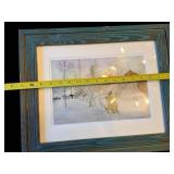 Bygone Days Calendar Print - The Yard and the Washhouse, Framed