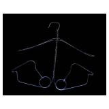 Pair of Metal Wire Hangers with Hook Ends