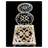 3 Wrought Iron Plant Stands