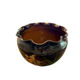 Large Antique Weller Flower Pot with Daffodils