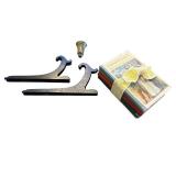 Pair of Plate or Picture Holders & 4-Volume Hardcover Book Set