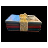 Pair of Plate or Picture Holders & 4-Volume Hardcover Book Set