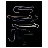 Assorted Metal Wire Hooks - Curved & S-Shaped Hook Set