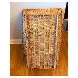 Antique Wicker Basket - Natural Storage Basket, 29 in H