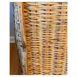 Antique Wicker Basket - Natural Storage Basket, 29 in H