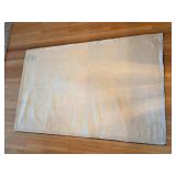 Snowflake Patchwork Rug 61x37 - Diamond Grid in Red/Blue/Ivory