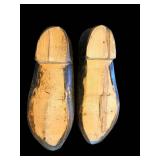 Wooden Clogs - Carved Floral Pattern (Lot of 2)