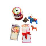 Gift Set: Ribbon Spools, Notepads & Decorative Horses