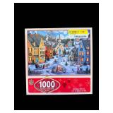 Thomas Kinkade 1000-Piece Puzzle - Winter Village Scene