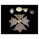 Leaf-Shaped Floral Cookie Cutter Set With Fluted Muffin Liners - Metal Bakeware