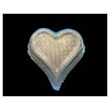 Heart-Shaped Glass Dish - 10 x 9 in