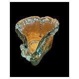 Heart-Shaped Glass Bowl - 5x5  Ruffled Edge