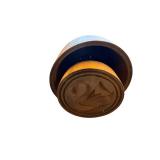 Antique Wooden Butter Mold or Stamper - Vintage Kitchen Tool