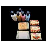 Assorted Bath & Body Set - 5 Bottles & 5 Soaps (Lot of 10)