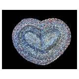 Decorative Heart Shaped Braided Rug