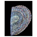 Decorative Heart Shaped Braided Rug