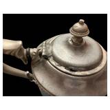 Teapot - Antique Blue Enamel with Silver-Tone Trim