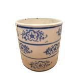 Blue & White Floral Ceramic Coffee Jar