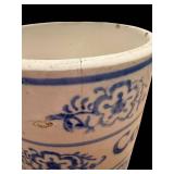 Blue & White Floral Ceramic Coffee Jar