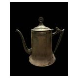 Antique Teapot - Domed Lid, Long Spout & Curved Handle