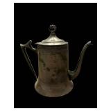 Antique Teapot - Domed Lid, Long Spout & Curved Handle