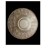 13-Inch Floral Etched Decorative Plate