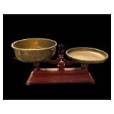 Antique Brass Two-Pan Balance Scale