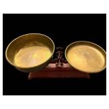 Antique Brass Two-Pan Balance Scale
